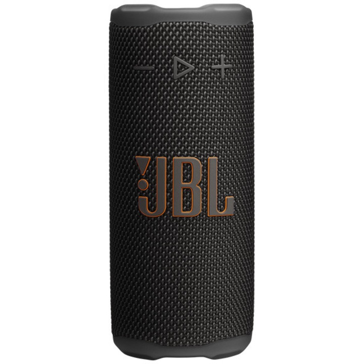 JBL Grip hordozható hangszóró, Bluetooth, Pro Sound, Auracast, 14 órás akkumulátor-élettartam, Környezeti fény, IP68, Fekete