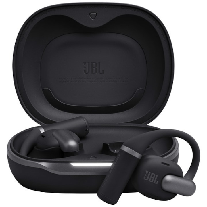 Слушалки Open-Ear JBL Sense Pro, True Wireless, Bluetooth, Hi-Res Audio, 4 микрофона, Multipoint, Автономия 38 часа, Черен