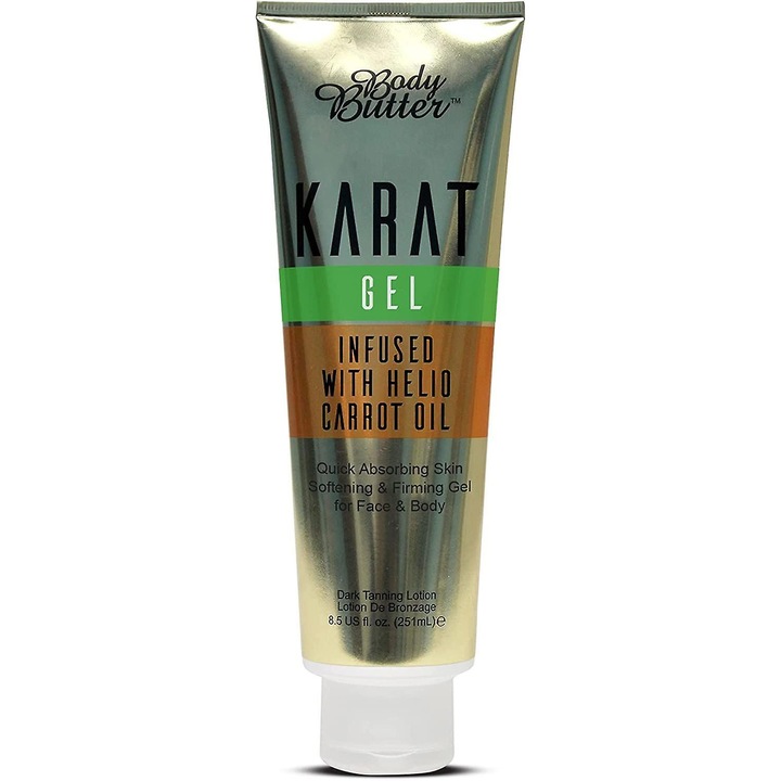 Gel autobronzant Karat, 251ml, cu ulei de morcov, hidratant, pentru bronzare profunda