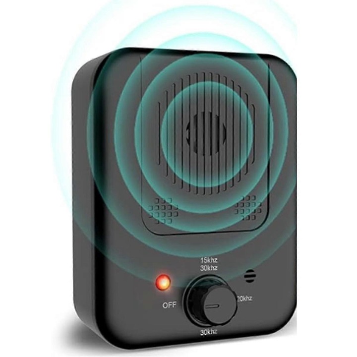 Dispozitiv de Control al Latratului pentru Caini, 3 Moduri Ajustabile, Waterproof, Negru