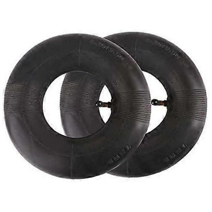 Set 2 camere de aer 4.10/3.50-4 inch pentru carucior, carucior de gradina, masina de tuns iarba