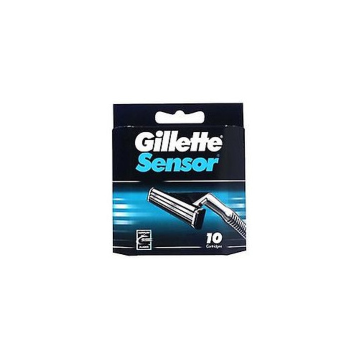 Set de 10 lame de schimb pentru aparate de ras Sensor, pentru barbati