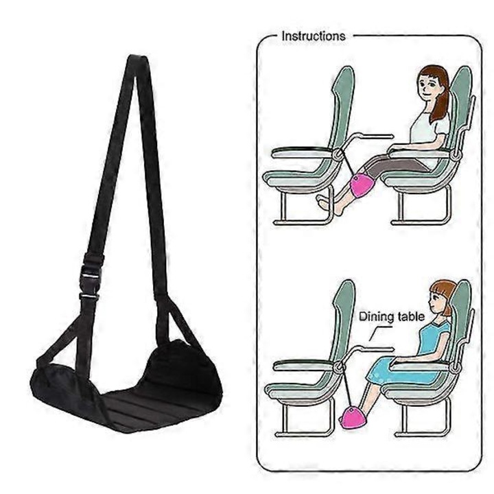 Suport pentru picioare portabil, accesorii de calatorie ajustabile, negru, dimensiuni compacte