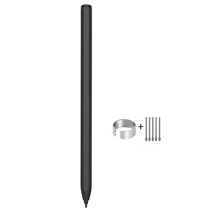 Stylus Pen negru pentru tablete Galaxy Tab S7+, S8, S6 Lite, S5e, S7 FE, set cu 5 rezerve