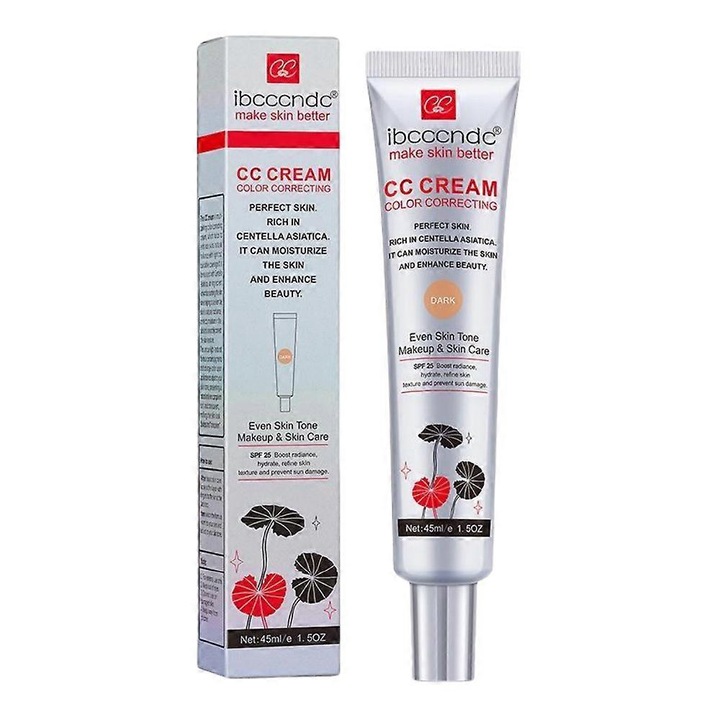 Изолиращ крем, 45мл, 2.4x4x17см, с ботанически съставки, за равномерен тен