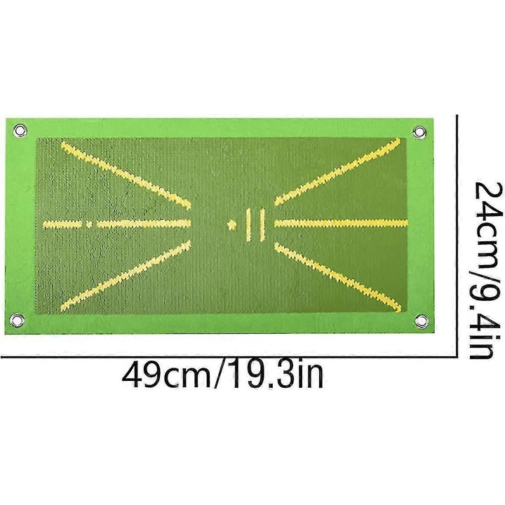 Teren de golf, set cu 3 mingi, COVORAS de antrenament pentru swing, multicolor, 30x45cm