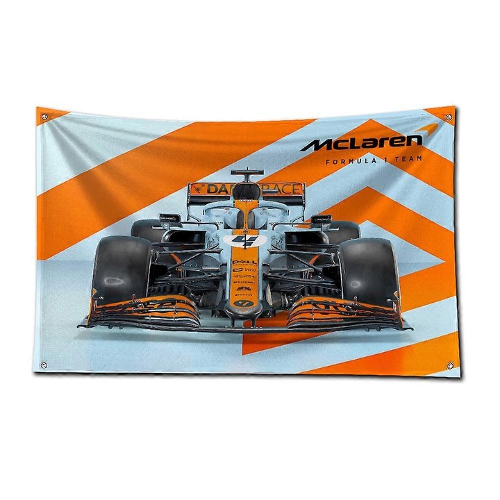 Steag decorativ, 120x180cm, 4 grommeti din alama, multicolor, Rastar