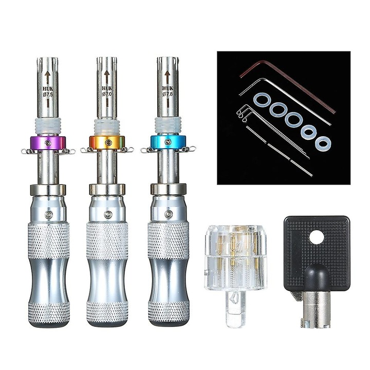 Set de unelte pentru deschiderea lacatelor, 3 unelte, 14.8x9.2x6cm