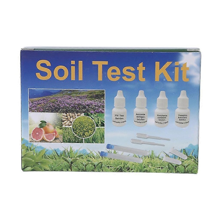 Kit de testare a solului, 1 set, solutie pH, extractan N1, P1, K1, K2, 10ml