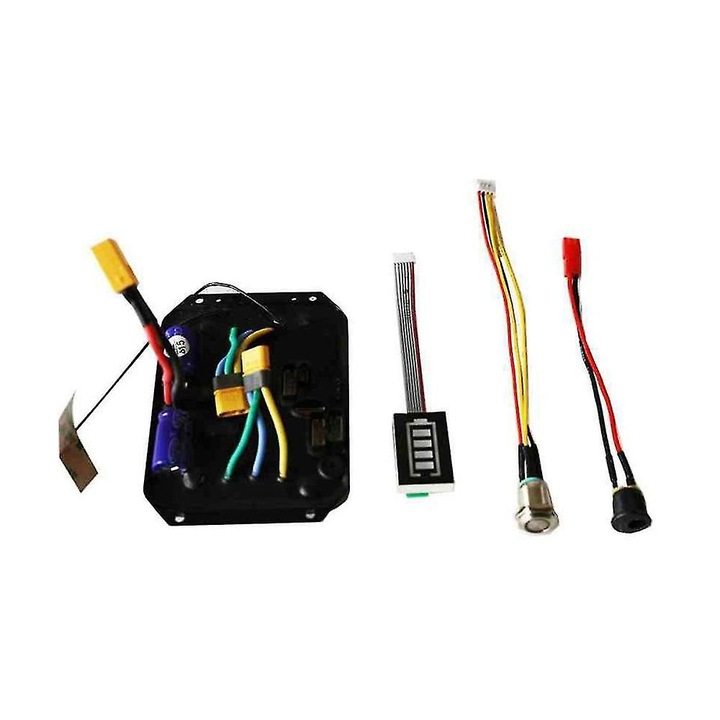 Kit controler electric skateboard dual motor 10S, 36V/48V, 20A, 3000rpm, protectie supratensiune, plastic