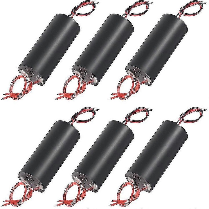 Set 6 module generatoare de inalta tensiune 3V-6V la 400kV, negru, metal + plastic
