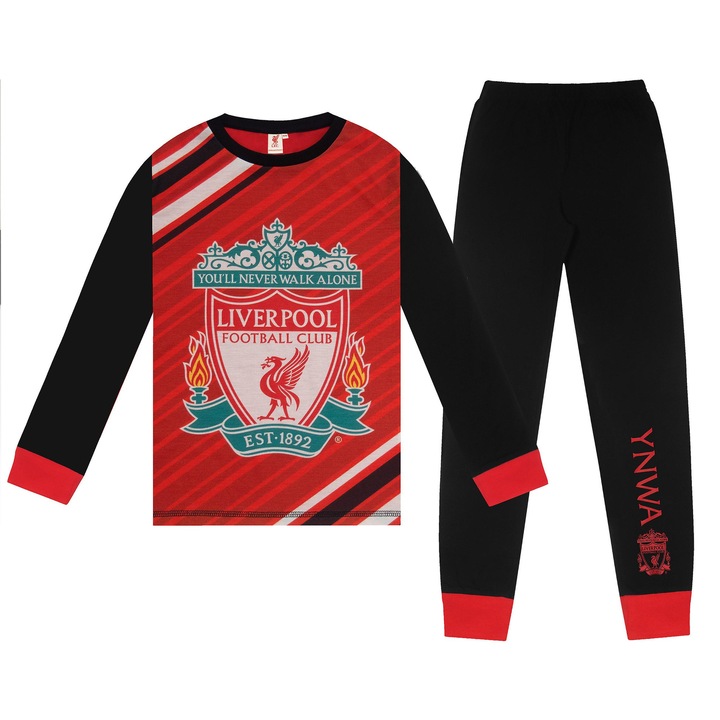 Gyerek pizsama, Liverpool FC, piros-fekete