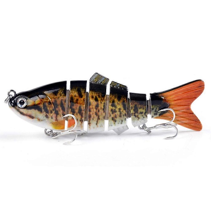 Momeala artificiala 10cm, 6 carlige, multicolor