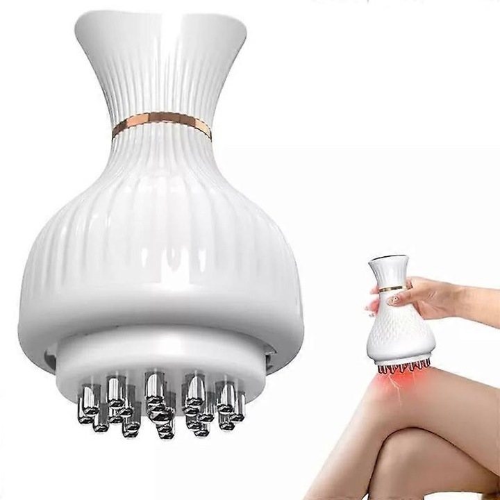 Масажор за крака 4 в 1, бял, 19 скорости, комплект