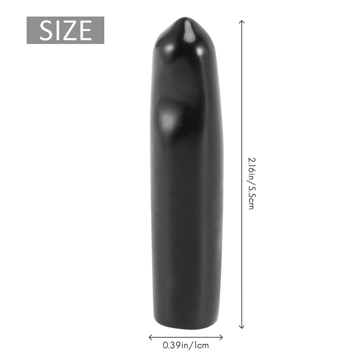 Комплект от 48 гумени тапи за бутилки, черни, 1x5.5см