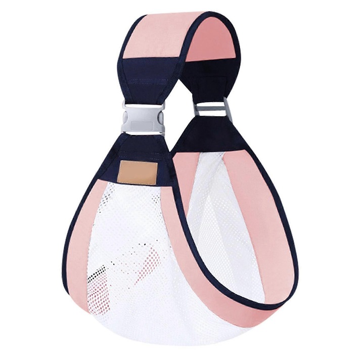 Marsupiu pentru bebelusi, roz, 0-36 luni, capacitate 20kg, 45x136-161cm, set inclus.