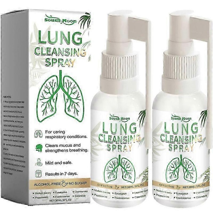 Set 2 spray-uri pentru respiratie proaspata, South Moon, set 2 bucati, extract natural din plante, fara miros iritant