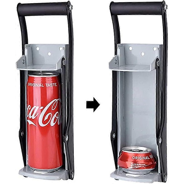 Desfacator conserve 16 oz, cu deschizator de sticle, din aluminiu, pentru reciclare, montare usoara