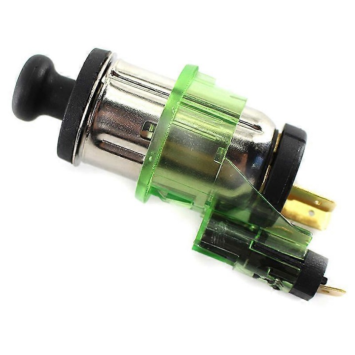 Soclu bricheta auto, 12V, negru, 87x40x33mm