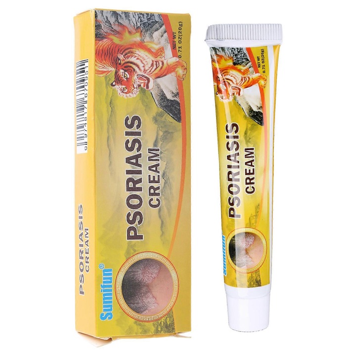 Krém Psoriasisra/Ekcémára/Dermatitisre, Sumifun, 20ml, Antibakteriális, 12.8x3cm