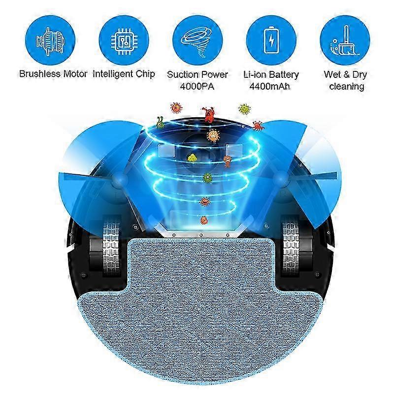 Aspirator robot LIECTROUX M7S PRO, WiFi, control prin aplicatie, putere de aspiratie ajustabila, 32x7.8cm, 2kg