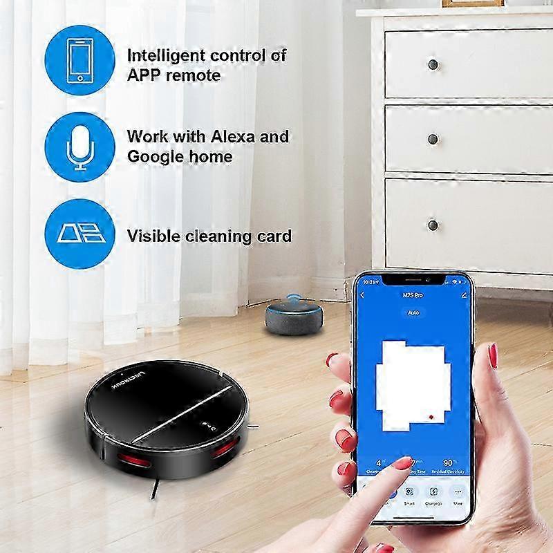 Aspirator robot LIECTROUX M7S PRO, WiFi, control prin aplicatie, putere de aspiratie ajustabila, 32x7.8cm, 2kg