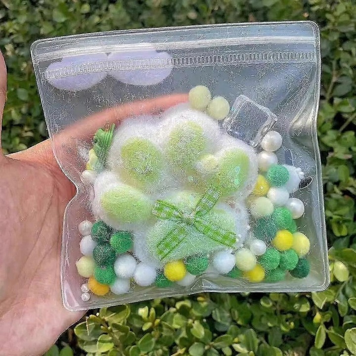 Interaktív gyerekjáték, Squishy, macska design, 1 db-os szett, többszínű, kézzel készített