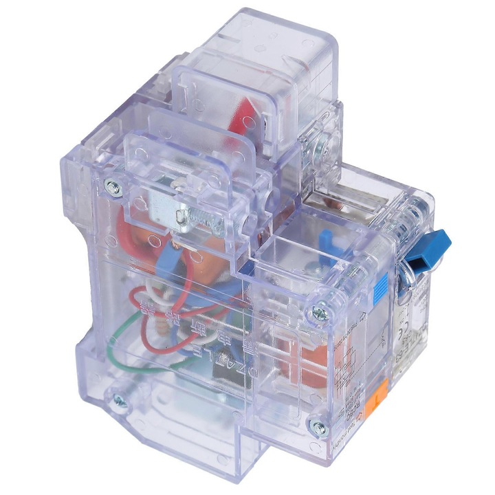 Intrerupator automat DZ47LE-63, 1P, 230V, 6-63A, protectie impotriva scurgerilor