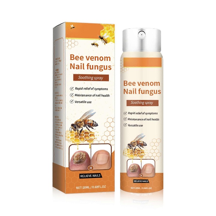 Set Serum cu venin de albine, pentru unghii, 20 ml, 2 buc
