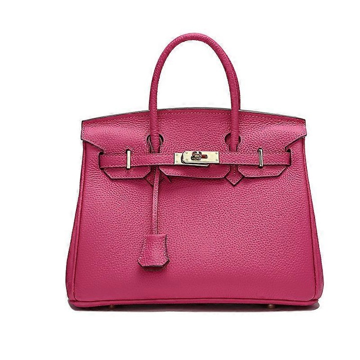 Női táska természetes bőrből, 25x14x19cm, többszínű, vállpánt nélkül