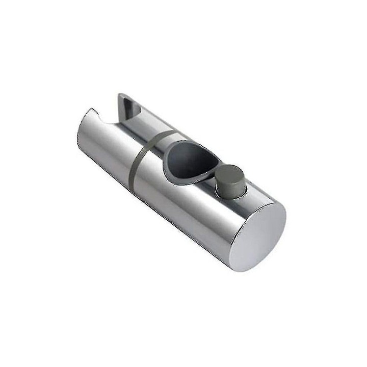Suport de dus 360° ajustabil pentru bara de 28mm, plastic cromat, usor de instalat