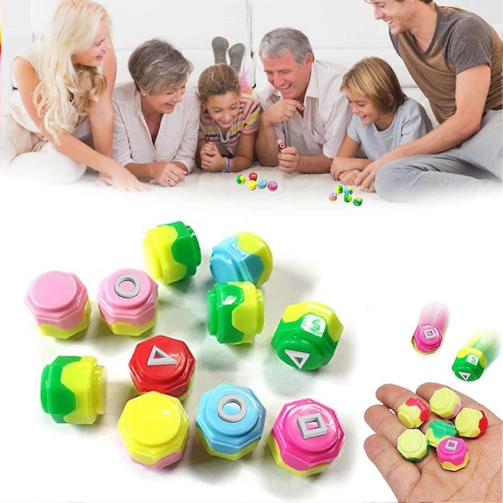 Set joc pietre coreene, 5-15 pietre, plastic, multicolor, 2x2x2cm