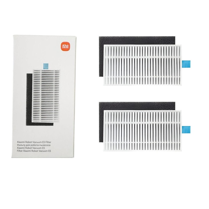 Set 2x Filtru Xiaomi E5, lavabile, reutilizabile, filtrare multi-strat, durabile