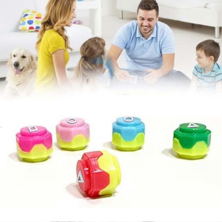 5 db koreai kő készlet, műanyag, többszínű