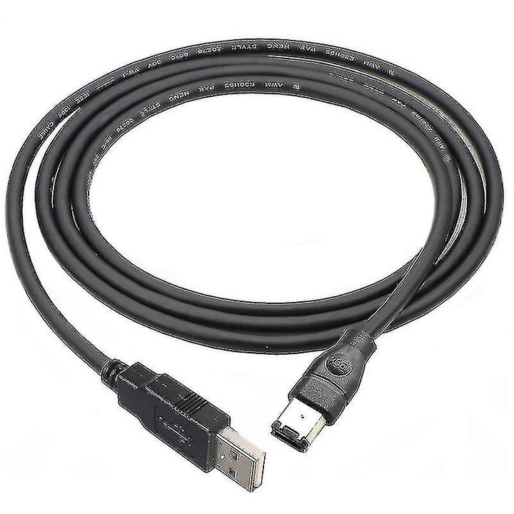Cablu adaptor 1.8m IEEE 1394 6 pini la USB 2.0