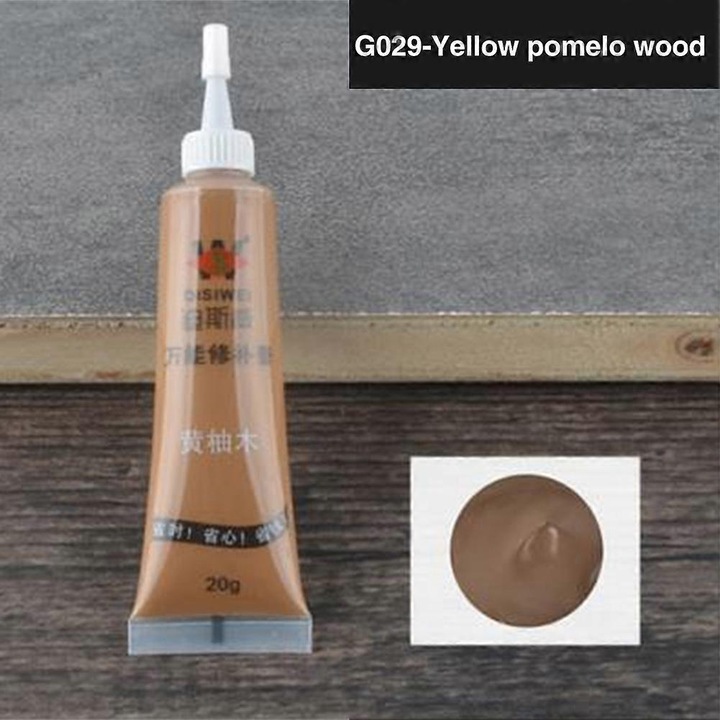 Crema de reparare pentru lemn, multi-scop, non-toxic, 1 set galben lemn de pomelo