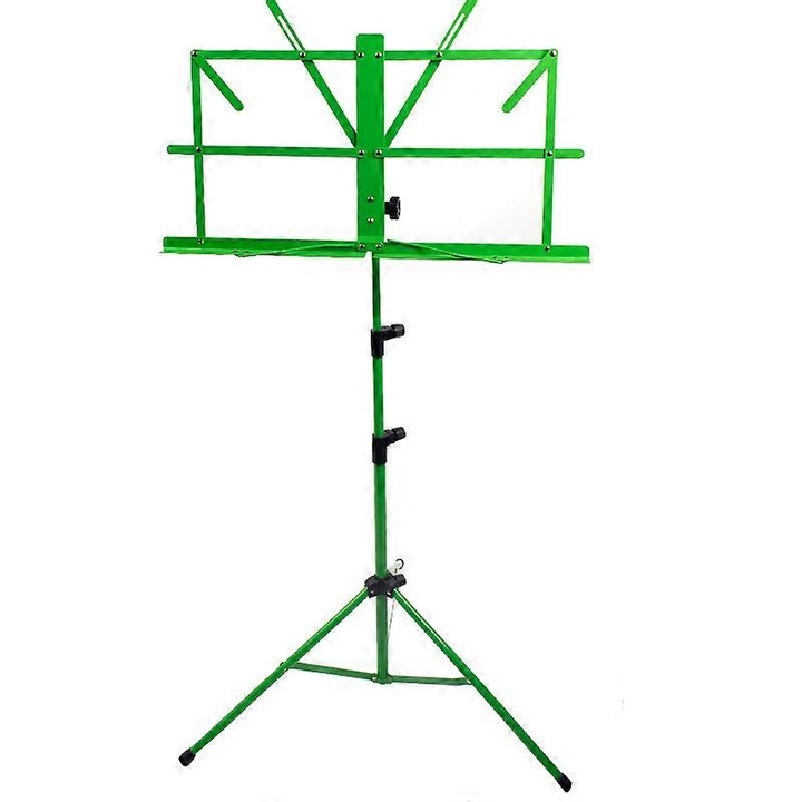 Stativ muzical pliabil, metal, roz, 50x28x2cm, set