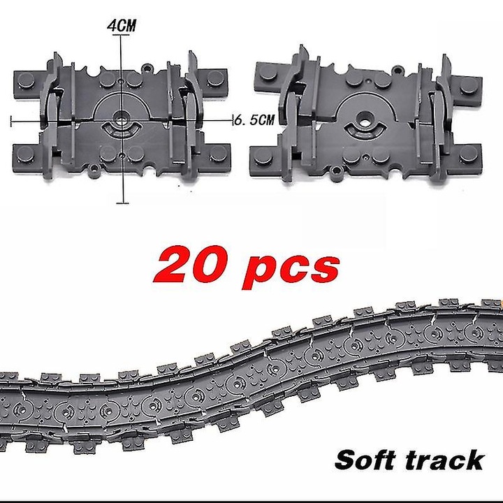 Set de blocuri de constructie Mitty, 20 piese, ABS, mic, multicolor, pentru 14+ ani