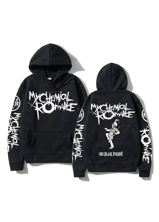 My Chemical Romance kapucnis pulóver, poliészter, unisex, fekete, 2XL INTL