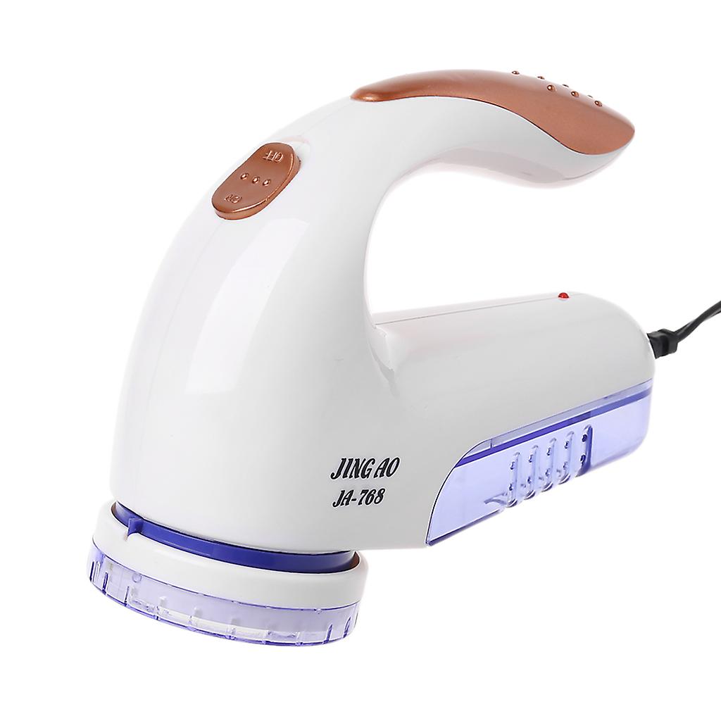 Aspirator electric pentru scame, alb si albastru, 12.5x16cm