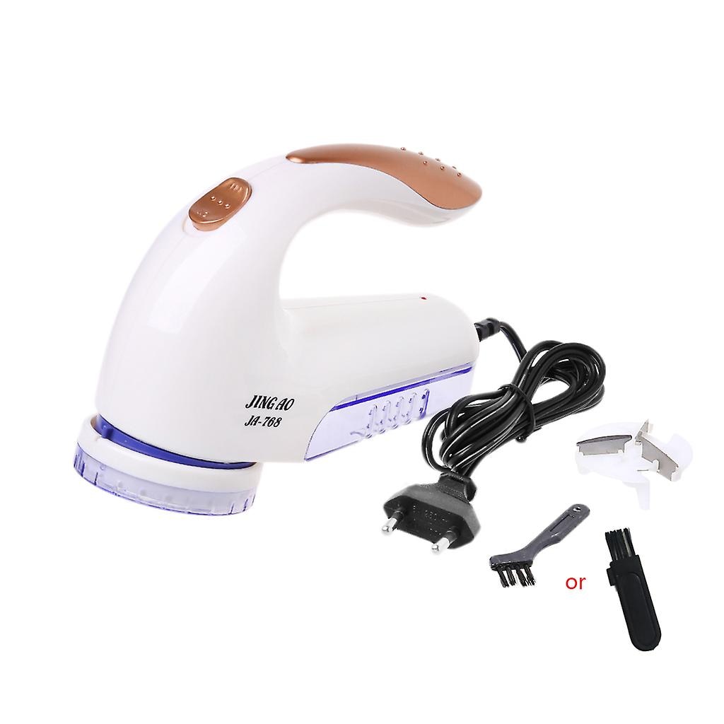 Aspirator electric pentru scame, alb si albastru, 12.5x16cm