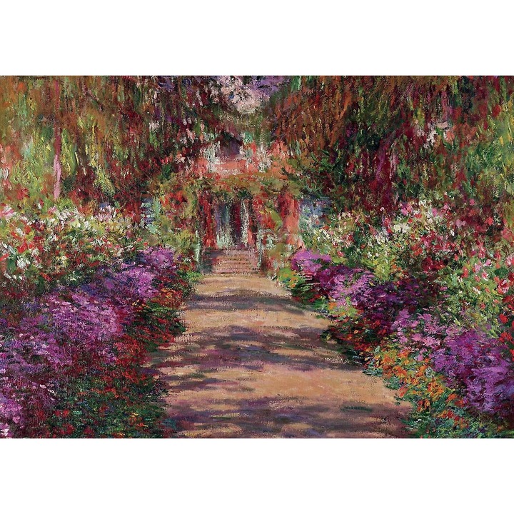 Puzzle 1000 darabos Út Monet kertjében, Giverny, 68x48cm