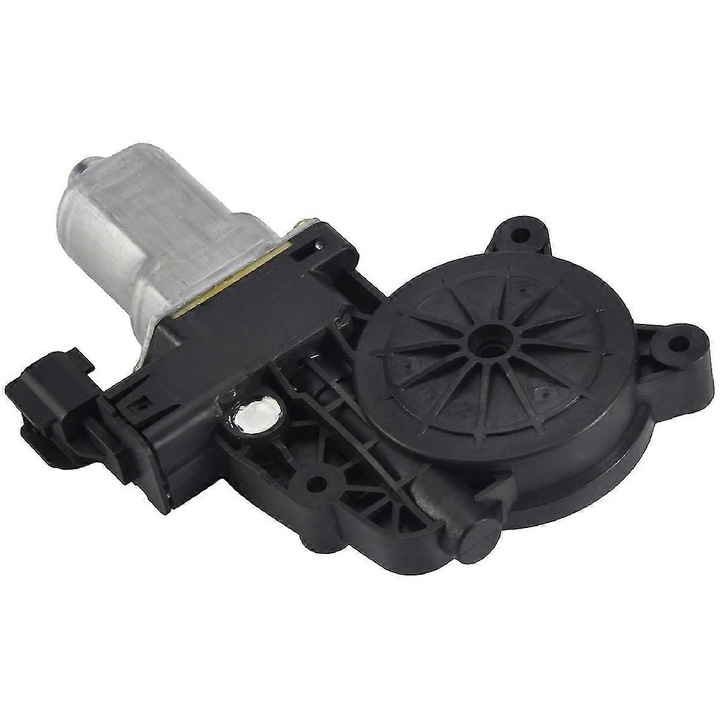 Motor ridicare geamuri dreapta, 6CP1-14553-21A, negru si argintiu, ABS + aliaj de aluminiu