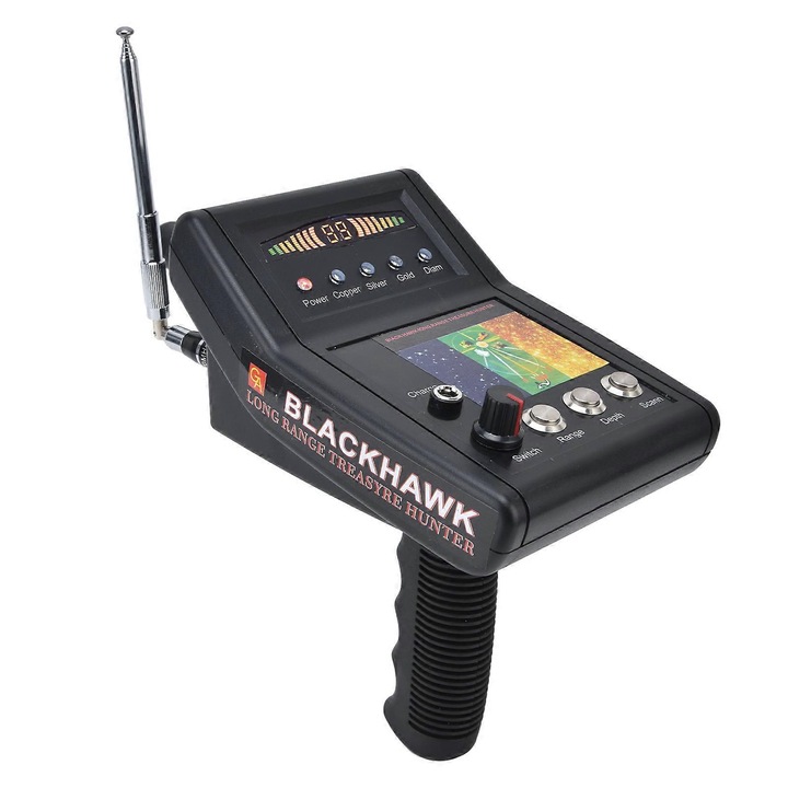 Detector metal A8, adancime 15m, raza de cautare 1000m, set complet