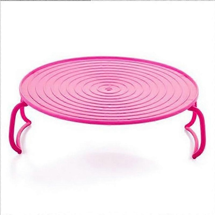 Raft multifunctional pentru cuptor cu microunde, roz, 2 straturi