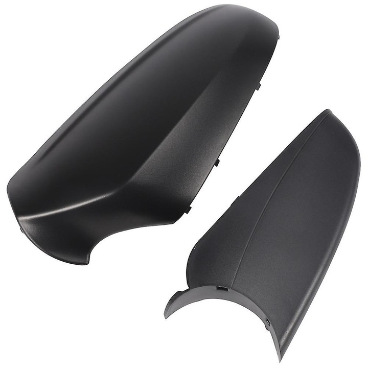 Capac oglinda dreapta pentru Opel Astra H 2004-2009, negru, 28.5x14cm, set 2 piese