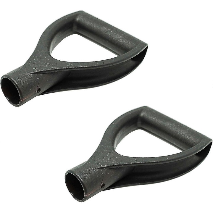 Set 2 cozi pentru unelte din plastic, D Shaped, 180x108mm, 30mm diametru gaura