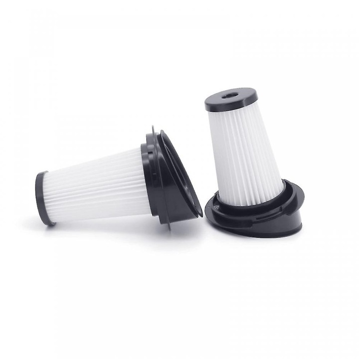Set 2 filtre de inlocuire pentru aspiratoare electrice Rowenta RH6545, alb si negru, 11.8cm