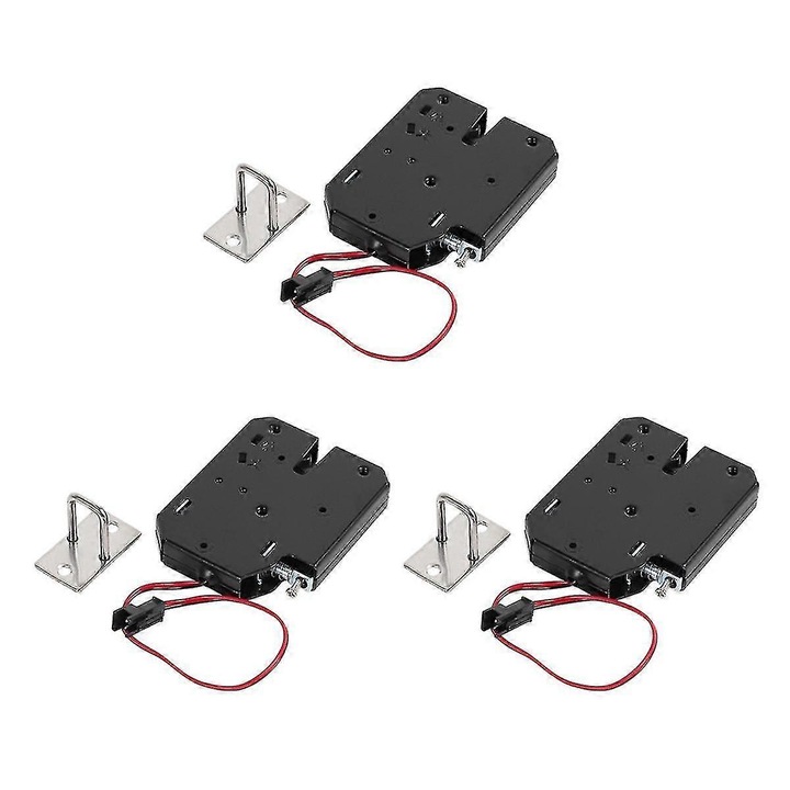 Set 3 broaste electromagnetice 150kg, negru, 72x13.3mm