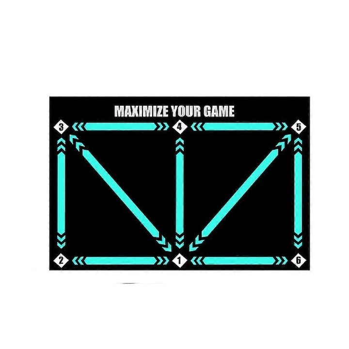 Covor de antrenament fotbal, 60x90cm, cauciuc